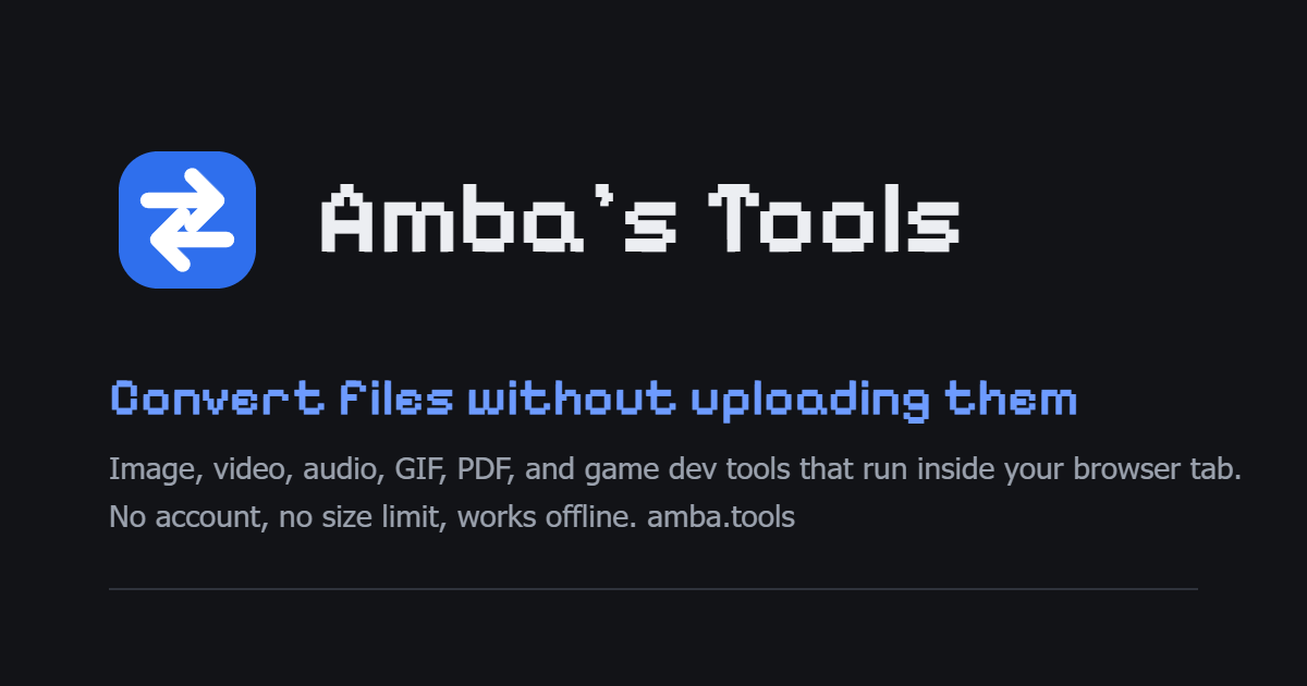Bitmap Image File Explorer Free Online Image Converters | Amba's Tools